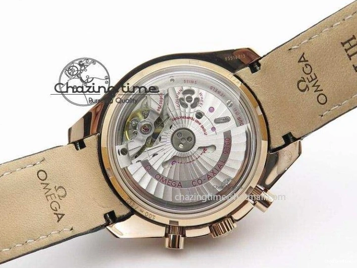 0420 Speedmaster ’57 RG Chrono AXF Best Edition On Black Leather Strap A Colorful 8284